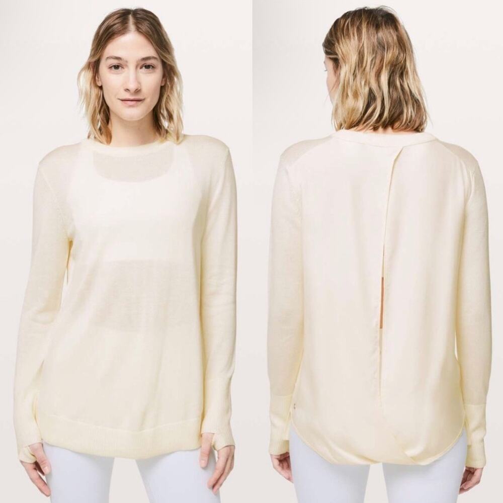 Lululemon Still At Ease Cashmere Blend Pullover